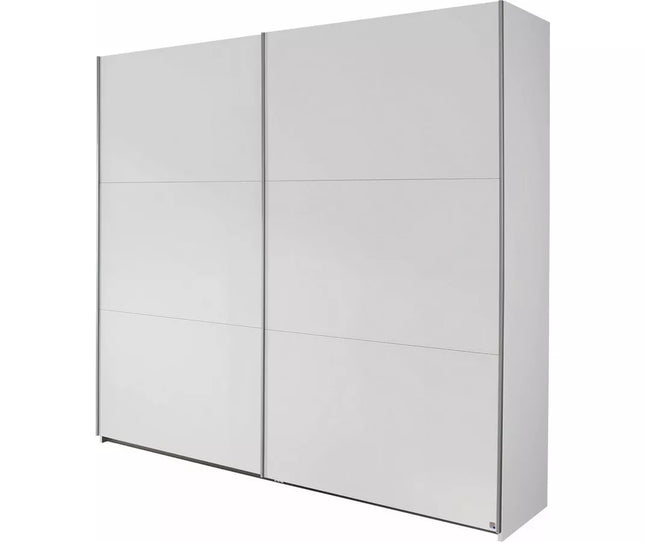UNICORN Wardrobe sliding door wardrobe modern white dark gray Width 218 cm Depth 59 cm Height 210 cm