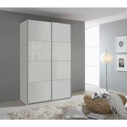 UNICORN Wardrobe modern white oak light brown Width 225 cm Depth 54.2 cm Height 210.5 cm