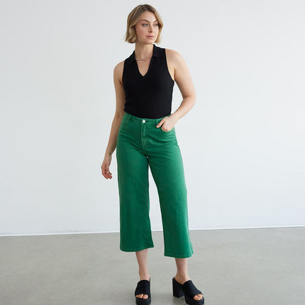 UNICORN dames broek groen wit xxs xs s m l xl xxl xxxl