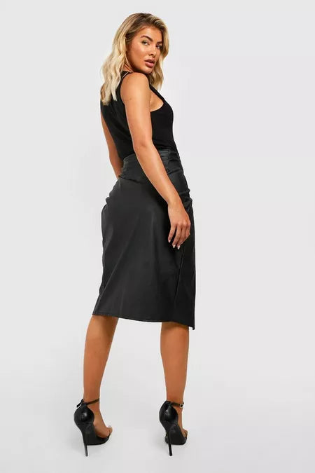 UNICORN Women's leather skirt black xs s m l