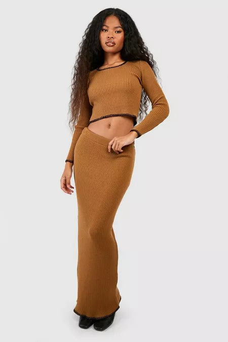 UNICORN Women's long brown skirt s m l