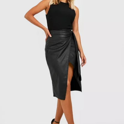 UNICORN Women's leather skirt black xs s m l