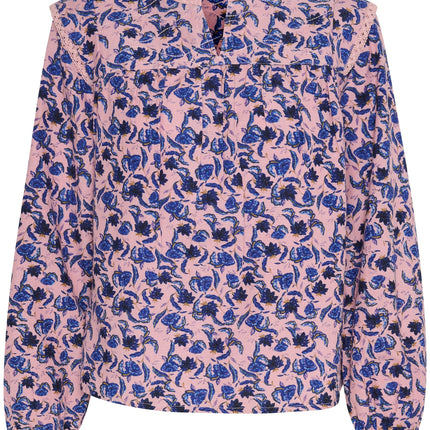 UNICORN Women's blouse blue floral pink blue xs s m l xl xxl xxxl