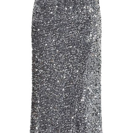 YAS Valera long skirt medium grey