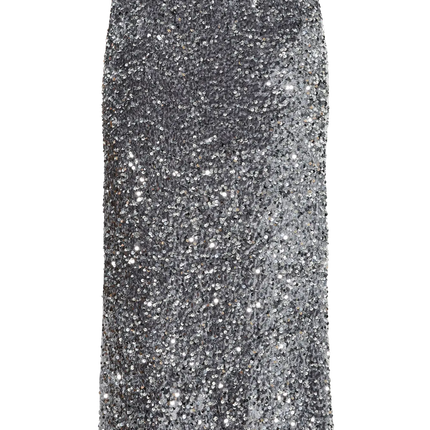 YAS Valera long skirt medium grey