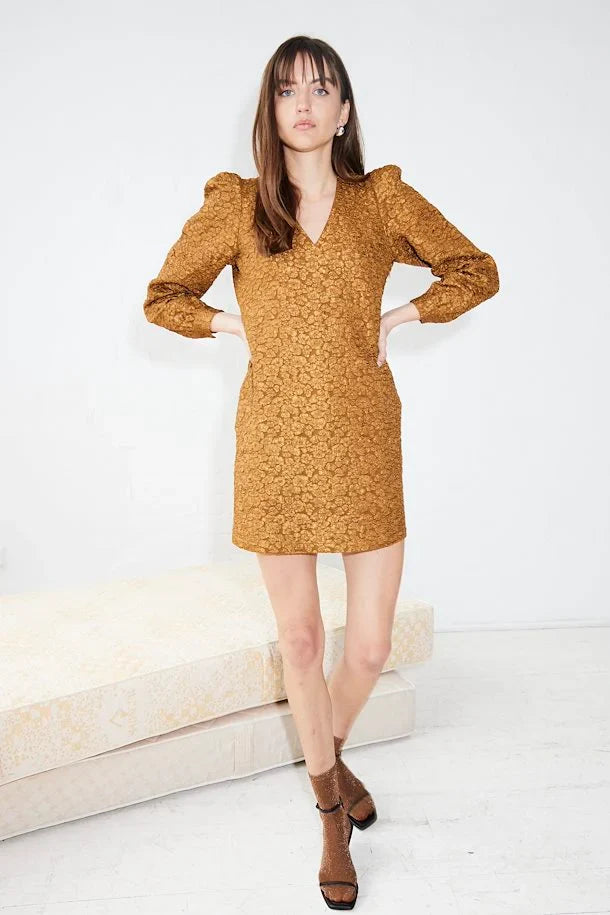 UNICORN Women's dress yellow brown xs s m l xl