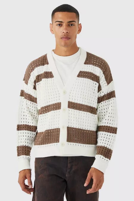 UNICORN Men's vest brown white xs s m l xl