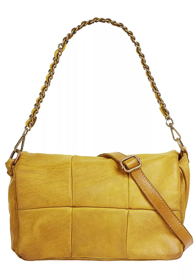 UNICORN Women's handbag leather yellow