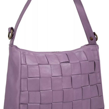 UNICORN Women's shoulder bag genuine leather purple one size