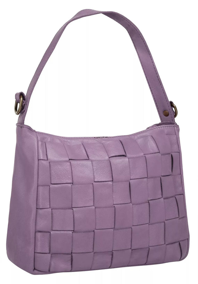 UNICORN Women's shoulder bag genuine leather purple one size