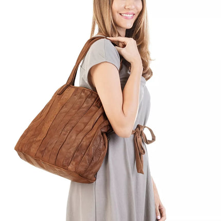 UNICORN Women's shoulder bag leather brown one size