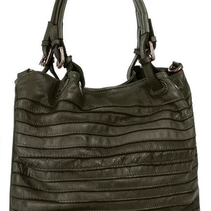 UNICORN Women's shoulder bag leather dark green one size