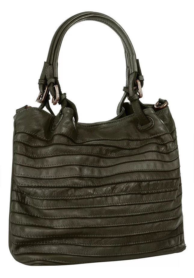 UNICORN Women's shoulder bag leather dark green one size