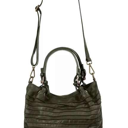 UNICORN Women's shoulder bag leather dark green one size