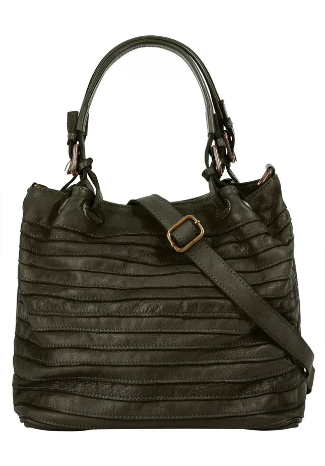 UNICORN Women's shoulder bag leather dark green one size