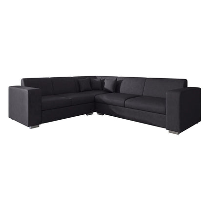 UNICORN Corner sofa 4-seater Faux leather cognac brown black