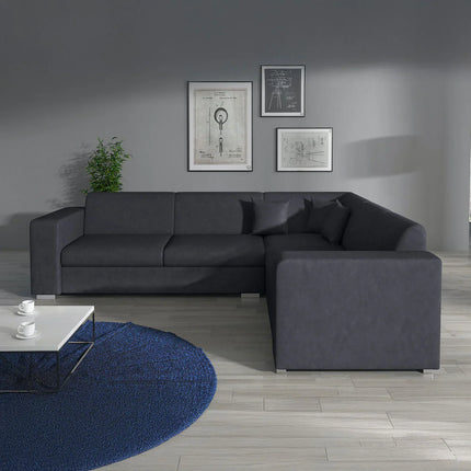 UNICORN Hoekbank 4-zits Kunstleer cognac brown black Width 270 cm Height 78 cm Depth 230 cm