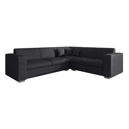 UNICORN Corner sofa 4-seater faux leather cognac brown black