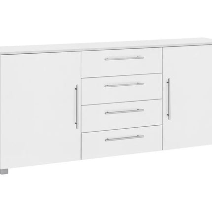 UNICORN Sideboard wall unit modern brown white Width 180.5 cm Depth 35 cm Height 81.4 cm