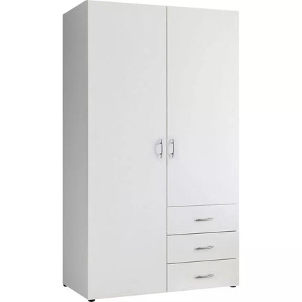 UNICORN Wardrobe basic white Width 101 cm Depth 51 cm Height 176 cm