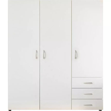 UNICORN Wardrobe basic white Width 150 cm Depth 51 cm Height 176 cm