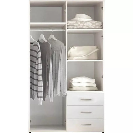 UNICORN Wardrobe basic white Width 101 cm Depth 51 cm Height 176 cm
