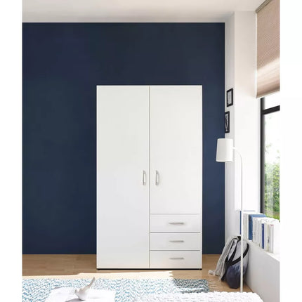 UNICORN Wardrobe basic white Width 101 cm Depth 51 cm Height 176 cm