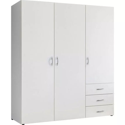 UNICORN Wardrobe basic white Width 150 cm Depth 51 cm Height 176 cm