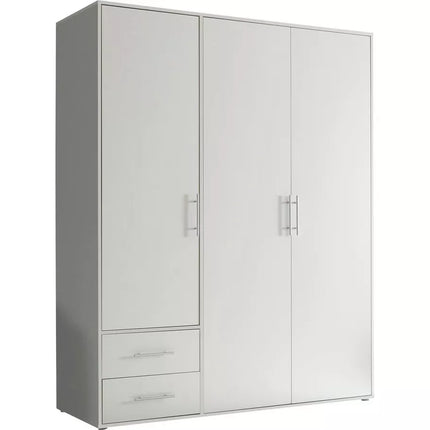 UNICORN Wardrobe modern white oak brown gray Width 155 cm Depth 60 cm Height 195 cm