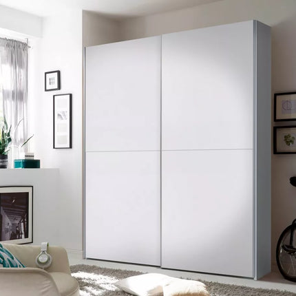 UNICORN Wardrobe modern white oak brown gray Width 170 cm Depth 59 cm Height 195 cm