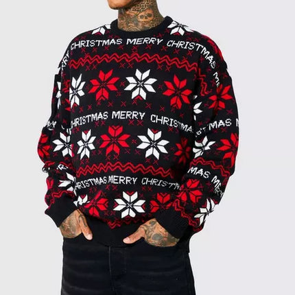 UNICORN Men's sweater Christmas pattern black xs s m l xl