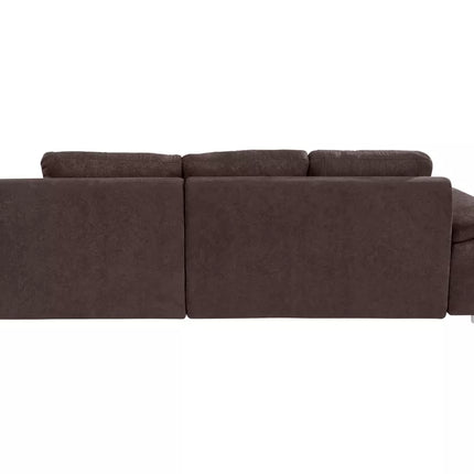 UNICORN Corner sofa brown dark brown dark gray 270X90X82 cm Seat height 53 cm