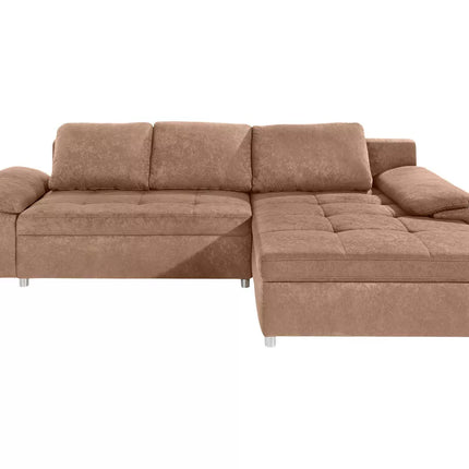 UNICORN Corner sofa brown dark brown dark gray 270X90X82 cm Seat height 53 cm