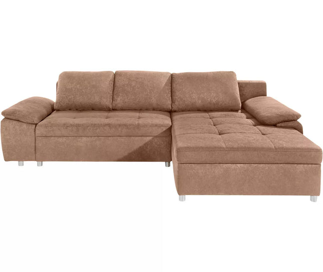 UNICORN Corner sofa brown dark brown dark gray 270X90X82 cm Seat height 53 cm