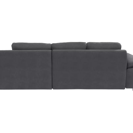 UNICORN Corner sofa brown dark brown dark gray 270X90X82 cm Seat height 53 cm
