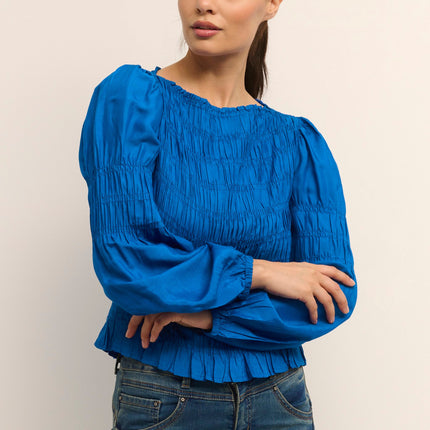 UNICORN Women's blue long-sleeved blouse xs s m l xl xxl xxxl