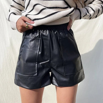 UNICORN Women's leather shorts black s m l