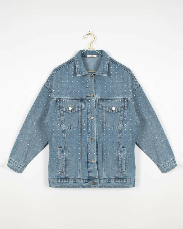 Dames jas blauw s m l
