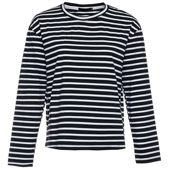 UNICORN Women's sweater striped black and white s m l