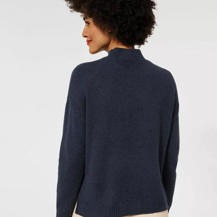 UNICORN Women's knitted sweater dark blue beige light blue pink 34 36 38 40 42 44 46