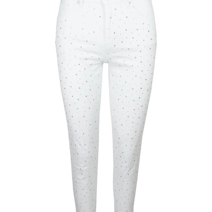 UNICORN Women's trousers black white glitter xs s m l xl