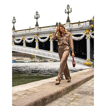 UNICORN Women's pants anna brown silver xs s m l