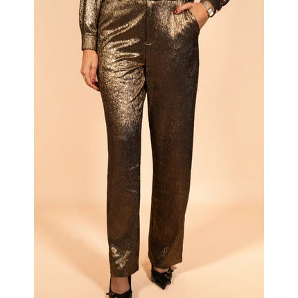 UNICORN Women's pants anna brown silver xs s m l