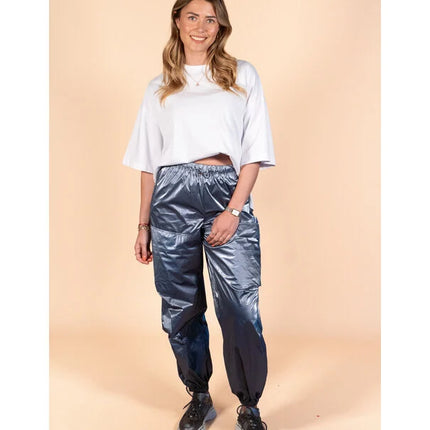 UNICORN Women's pants metallic blue xs s m l