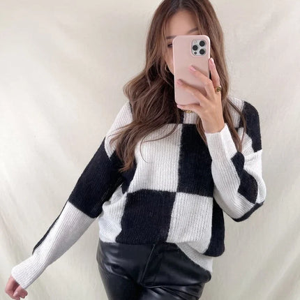 UNICORN Women's sweater black white m l