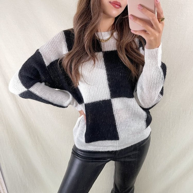 UNICORN Women's sweater black white m l
