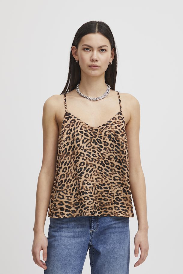 UNICORN Women's shirt top leopard print brown black xs s m l xl