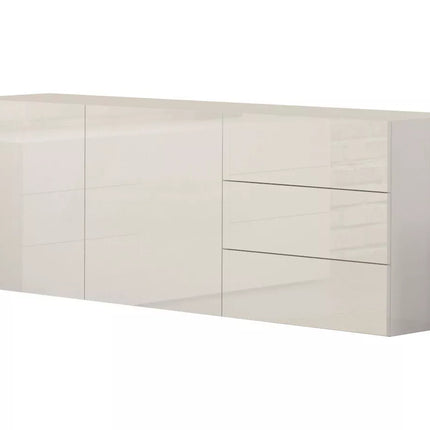 UNICORN Sideboard wall unit modern high-gloss white Width 170 cm Depth 40 cm Height 61 cm