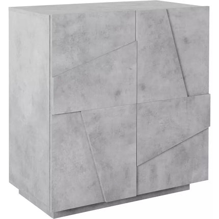 UNICORN Sideboard wall unit modern gray high-gloss white dark gray Width 80 cm Depth 44 cm Height 86 cm