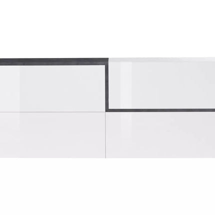 UNICORN Sideboard wall unit modern high-gloss white Width 210 cm Depth 40 cm Height 86 cm